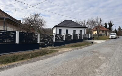 Fekete Lemez kapu és Kerítés